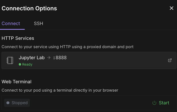 connect options